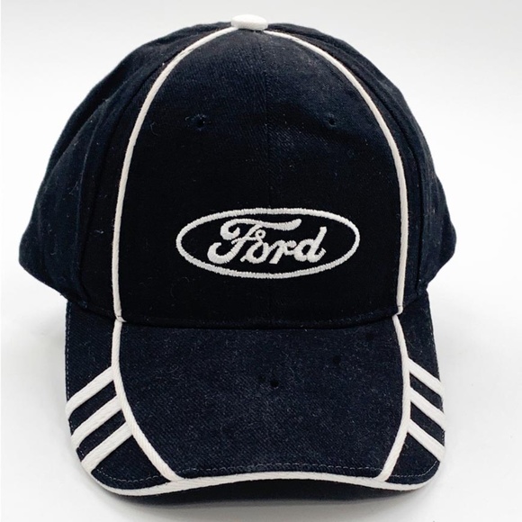 Ford Accessories Ford Trucker Hat Baseball Cap Three Stripes Black
